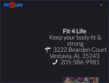 Tablet Screenshot of fit-4-life.us